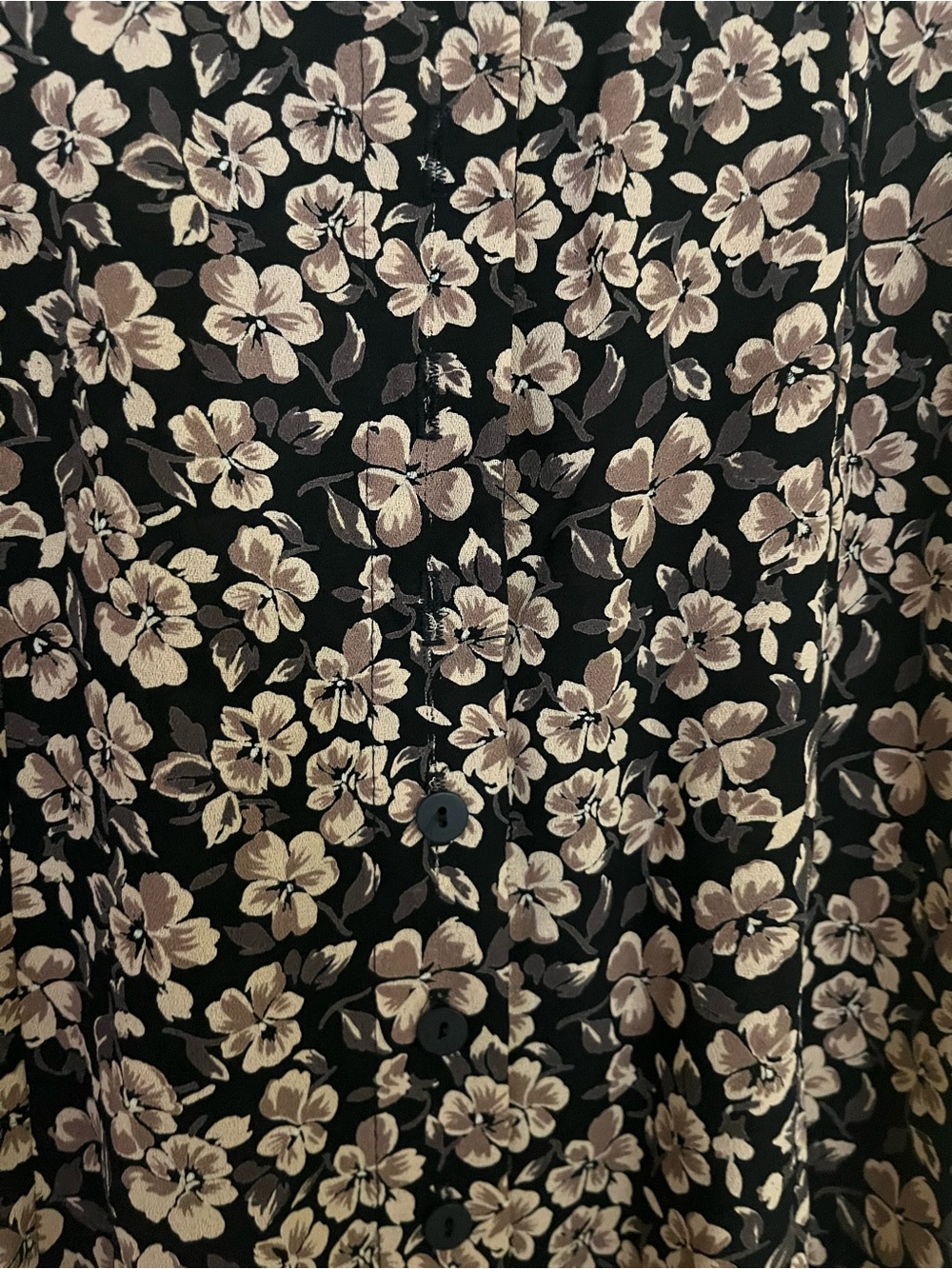Kenar Studio Woman’s Brown Black Floral Womens Button Front Maxi Skirt Size 10 - Picture 5 of 8